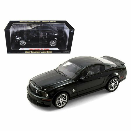 SHELBY COLLECTIBLES 2008 Ford Shelby Mustang GT500KR Black 1-18 Diecast Model Car SC299